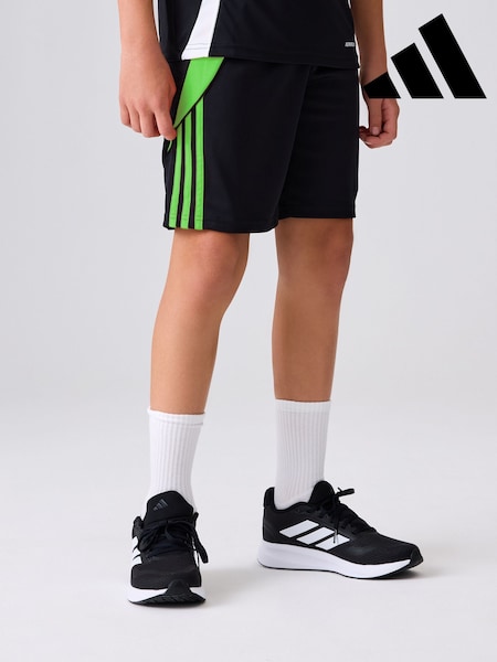 adidas Black/Green Tiro 24 Shorts (100267) | £13