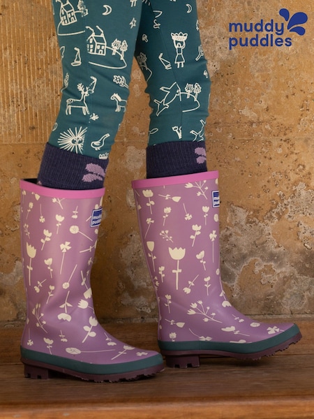 Purple - Muddy Puddles Puddlestomper Wellies