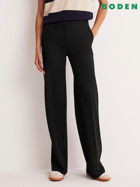 Boden Black Hampshire Ponte Trousers (103463) | £85