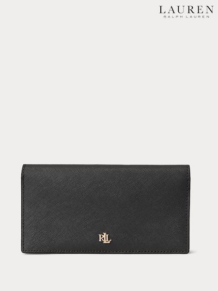 Lauren Ralph Lauren Black Leather Slim Wallet Purse (104549) | £119