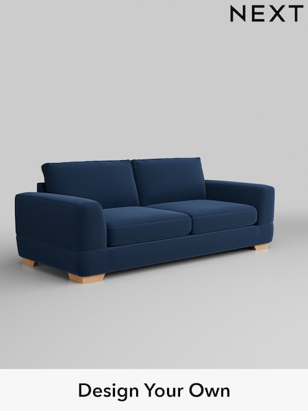 Plush Velvet Easy Clean/Airforce Blue Clayton (104572) | £1,325