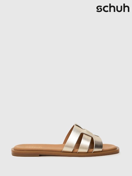 Schuh Tierney Leather Sliders (105534) | £34