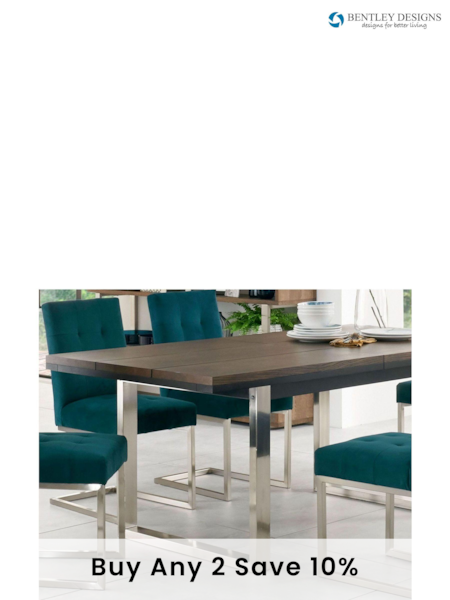 Bentley Designs Natural Tivoli 6 to 10 Seater Extending Dining Table (105842) | £900