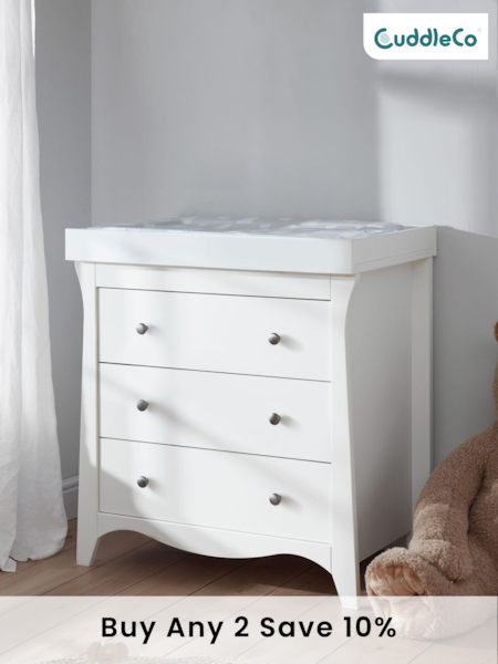 CuddleCo White Clara Dresser Changer (106269) | £329