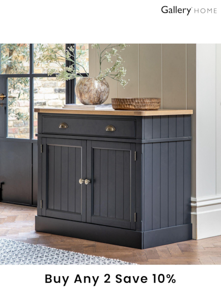 Gallery Home Meteor Navy Leroy 2 Door Sideboard (107711) | £611