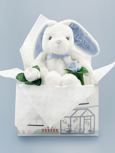 Babyblooms Personalised 100% Cotton Bunny and Buds Gift Set (109660) | £32
