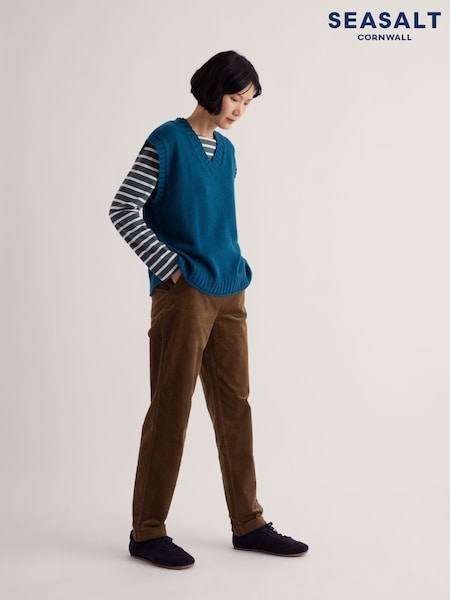Brown - Seasalt Cornwall Crackington Tapered Trousers