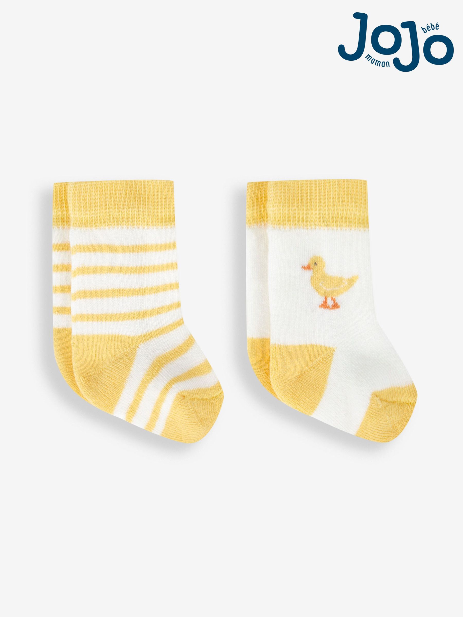 Yellow baby socks top