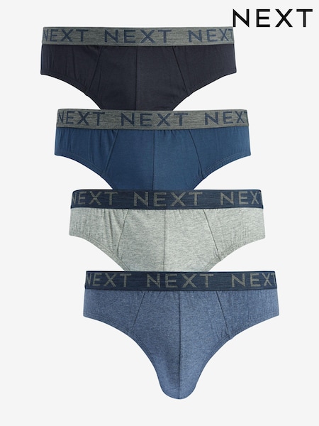 Blue 4 pack Cotton Rich Briefs (111655) | £22