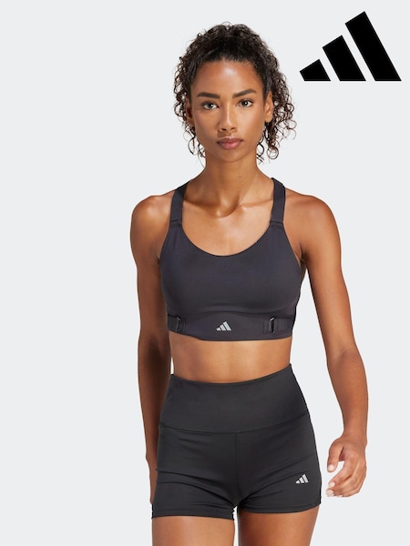 adidas Black FastImpact Luxe Run High-Support Bra (111674) | £75