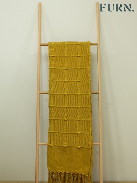 furn. Yellow Motti Throw (113031) | £32