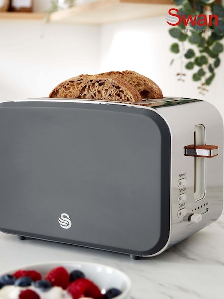 Swan Grey Nordic 2 Slice Toaster (114720) | £50