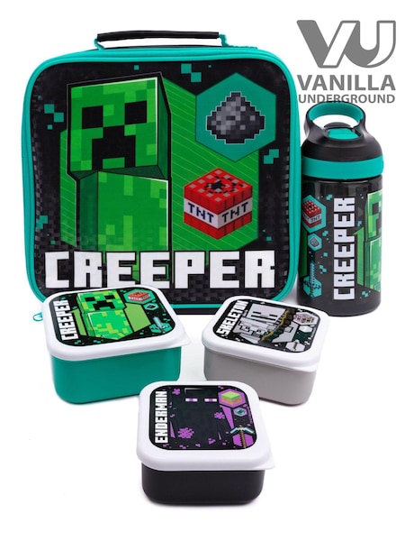 Vanilla Underground Green Minecraft Xbox Licensed Lunch Box Set (116784) | £25