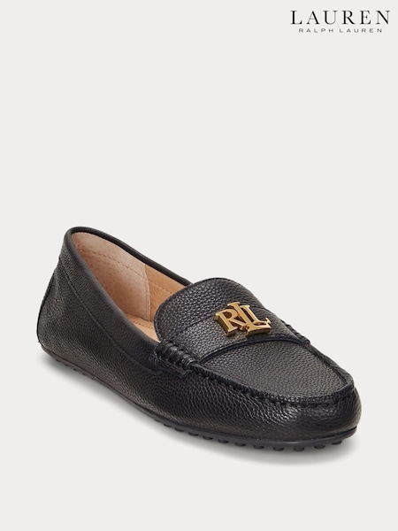 Lauren Ralph Lauren Barnsbury Pebbled Leather Loafer Shoes (119327) | £139