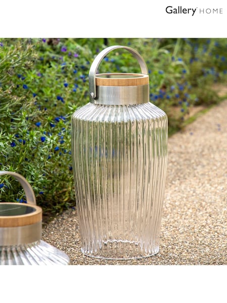 Gallery Clear Garden Large Meigh LED Solar Lantern (119974) | £175