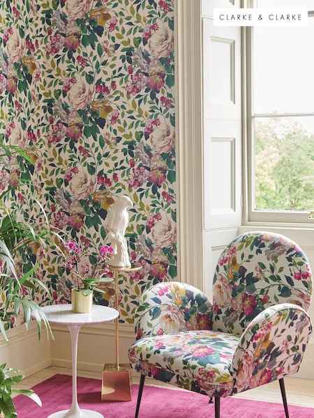 Clarke & Clarke Fuchsia Bloom Exotica 2 10M Wallpaper (11J501) | £56