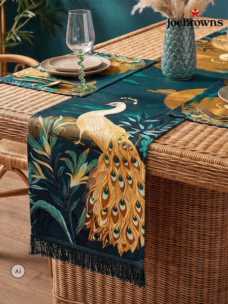 Joe Browns Gilded Peacocks Table Runner