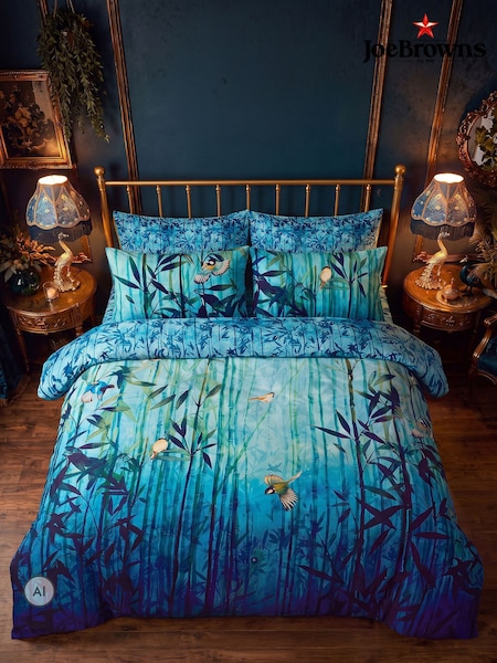 Joe Browns Bamboo Shadows Cotton Sateen Reversible Duvet Set
