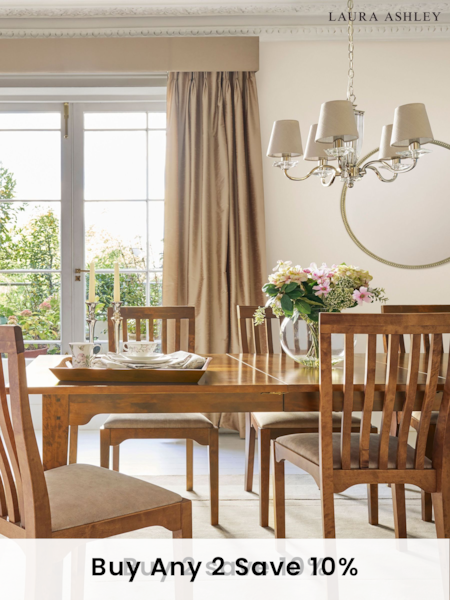 Laura Ashley Garrat 6-8 Seater Extending Dining Table (121930) | £1,045