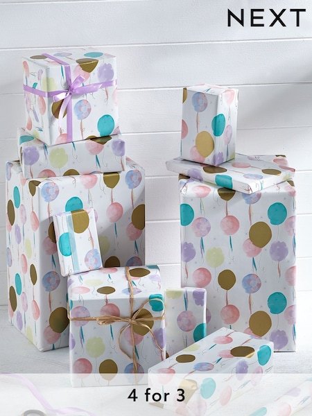 Pastel Balloon 10 Metre Wrapping Paper (122564) | £5.50