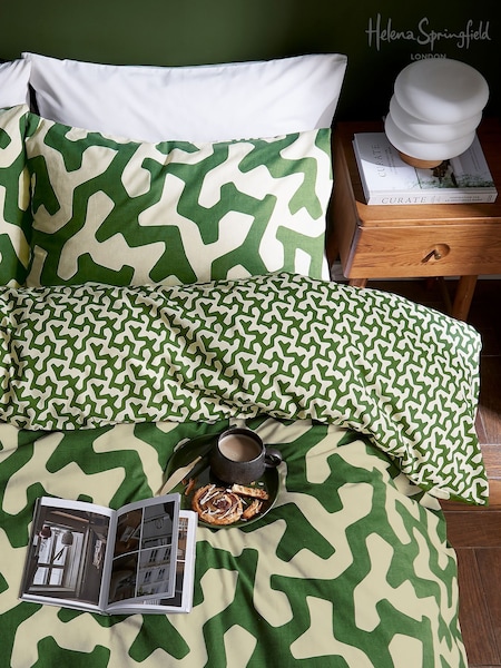 Helena Springfield Hikani Geometric Print Duvet Cover & Pillowcase Set