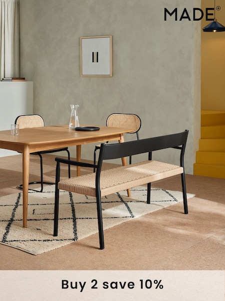MADE.COM Black Rhye Dining Bench (124717) | £399