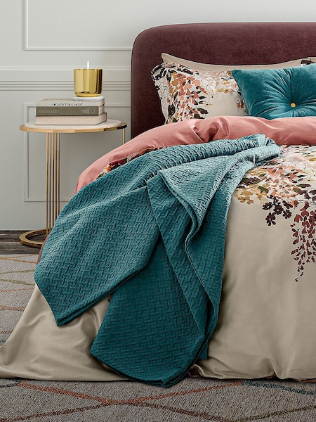 Ted Baker Diagonal T Quilted Matelasse Throw
