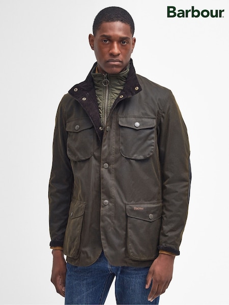 Green - Regular Barbour® Ogston Wax Jacket