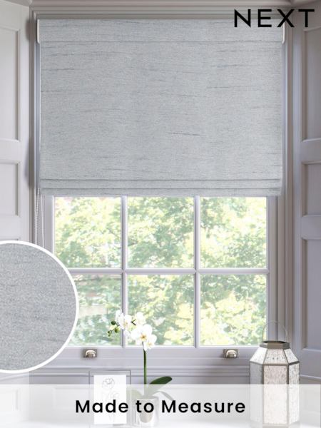 Silver Grey Eloise Made To Measure Roman Blinds (126060) | £42