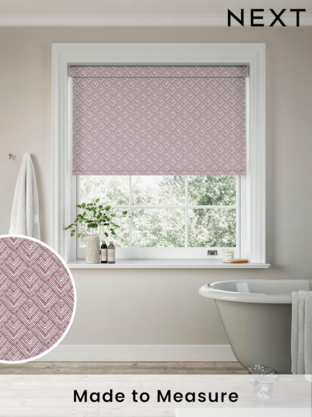 Red Drawn Geo Made to Measure Roller Blind (126209) | £57