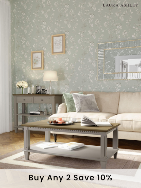 Laura Ashley Pale French Grey Hanover Coffee Table (126846) | £565