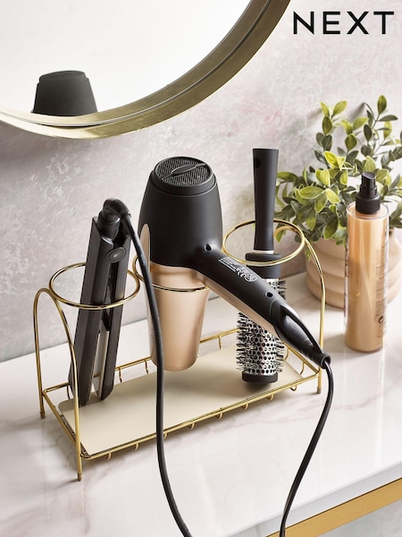 Gold Hairdryer and Straighteners Storage Stand (126938) | £18