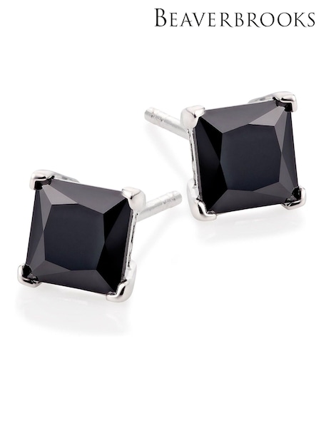 Beaverbrooks Black Cubic Zirconia Stud Earrings (128044) | £29