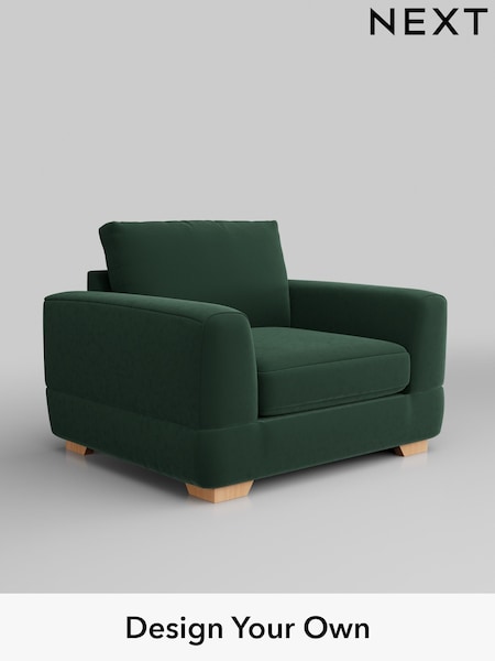 Plush Velvet Easy Clean/Bottle Green Clayton (128410) | £850