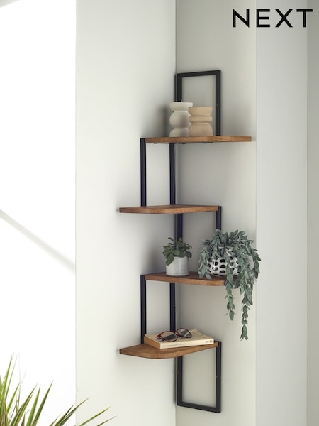 Wood Corner Wall Shelves (129161) | £50