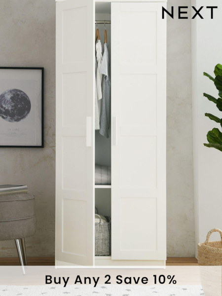 White Flynn Double Wardrobe (129964) | £250