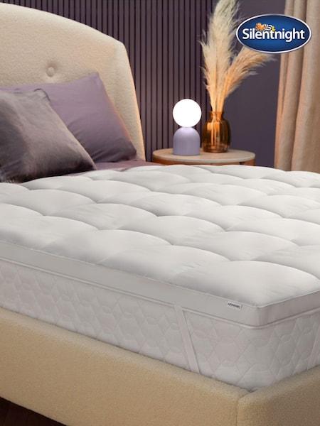 Silentnight White Luxury Deep Sleep 100% Cotton Mattress Topper (130022) | £50 - £75