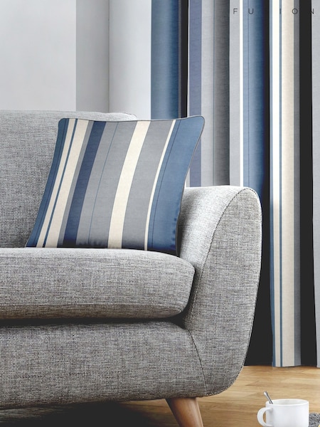 Fusion Blue 100% Cotton Whitworth Square Cushion (130385) | £16