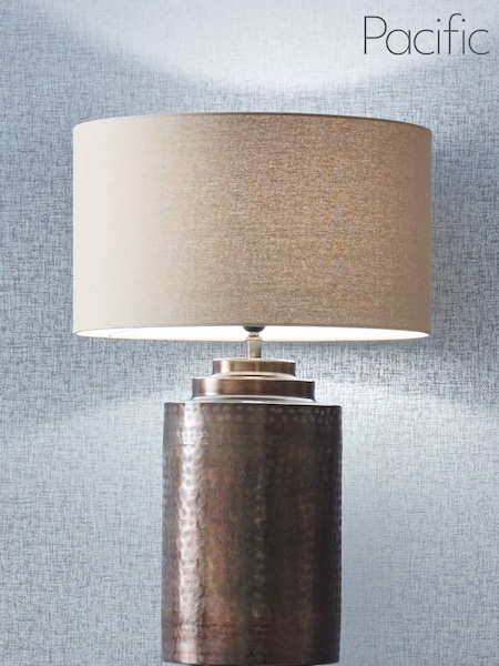 Pacific Brass Zuri Large Antique Brass Metal Pot Table Lamp (130771) | £220
