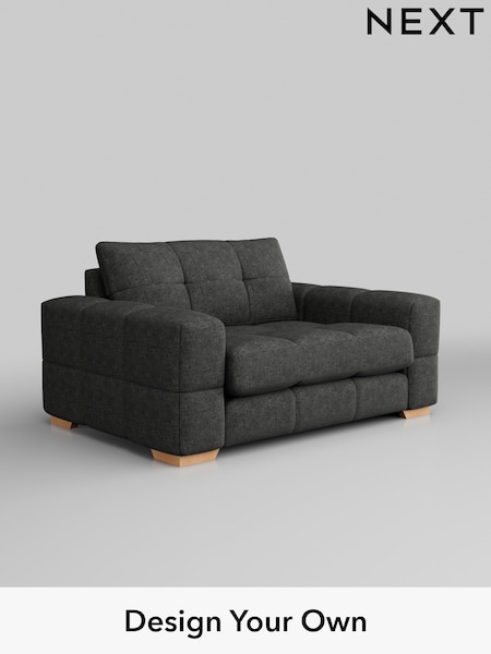 Boucle Weave Easy Clean/Charcoal Grey Brooke Deep Sit (131267) | £1,425