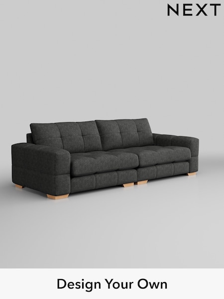 Boucle Weave Easy Clean/Charcoal Grey Brooke Deep Sit (131267) | £1,725