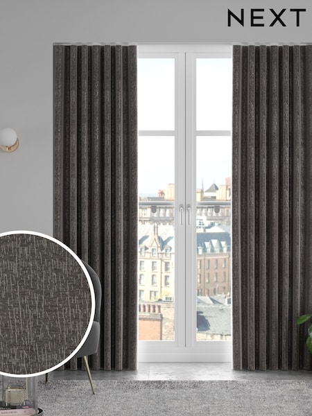 French Grey Chenille Made To Measure Curtains (131816) | £100