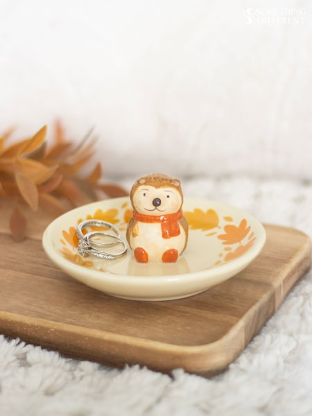 Something Different Autumn Hedgehog Trinket Dish