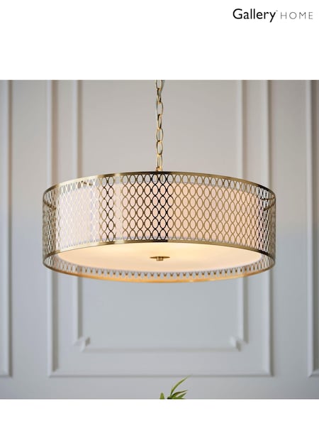 Gallery Home Gold Pendant Keela Ceiling Light (132499) | £190