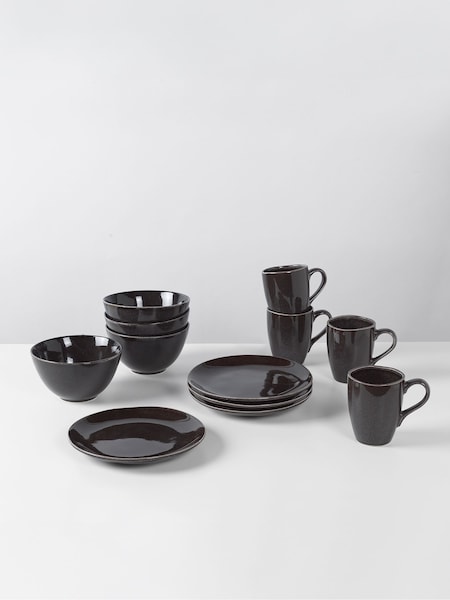 Broste Copenhagen 12 Piece Black Nordic Breakfast Set (133342) | £149