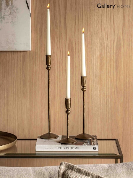 Gallery Home Set Of 3 Rory Metal Candle Stick Holders