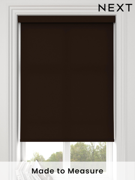 Espresso Brown Asher Made To Measure Light Filtering Roller Blind (135903) | £20