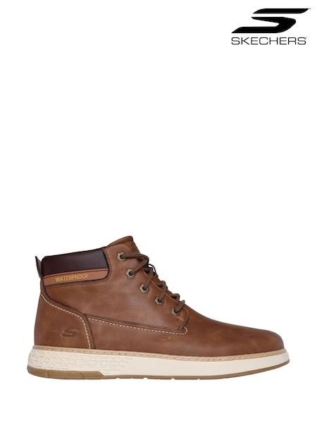 Brown - Regular Skechers Garlan Deno Ankle Boots