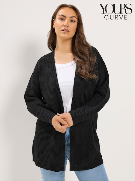 Black - Yours Curve Essential Cardigan