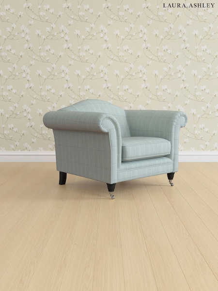 Carolyn Check/Duck Egg Gloucester By Laura Ashley (137100) | £900